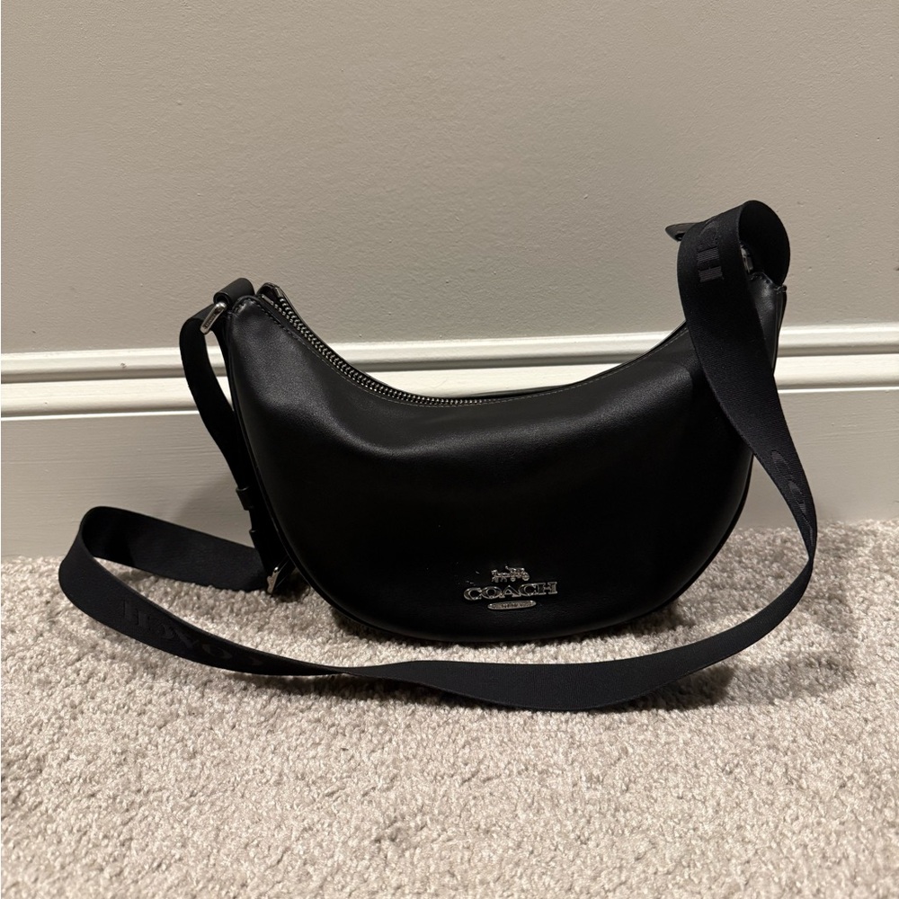 Coach Black Leather Shoulder Bag